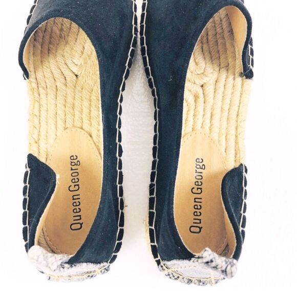 Queen George Sandals Flats Black 7.5 NEW - Picture 5 of 8